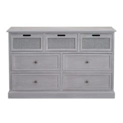 Dunelm Lucy Cane 7 Drawer Chest
