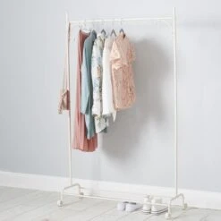 Dunelm Cream Clothes Rail