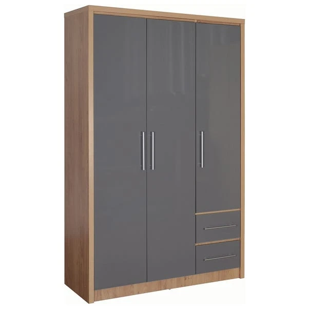 Seconique Seville Triple 2 Drawer Wardrobe 1 Seconique Seville Triple 2 Drawer Wardrobe