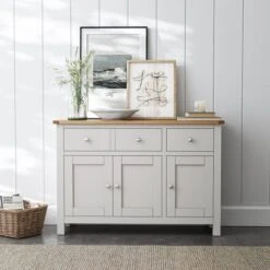 Dunelm Bromley Grey Large Sideboard