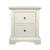 Dunelm Charlotte 2 Drawer Bedside Table, Ivory