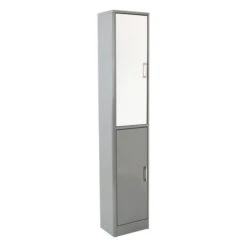 Lloyd Pascal Sicily Grey Tall Cabinet