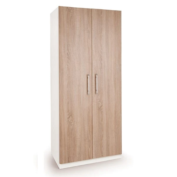 Harmony Euston Double Wardrobe, White 1 Harmony Euston Double Wardrobe, White