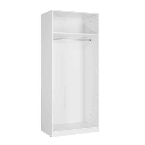 Harmony Euston Double Wardrobe, White 2 Harmony Euston Double Wardrobe, White - Image 2