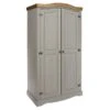 Seconique Corona Double Wardrobe, Pine