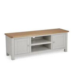 Dunelm Bromley Grey Wide TV Stand -Home Furniture 30645265 alt03