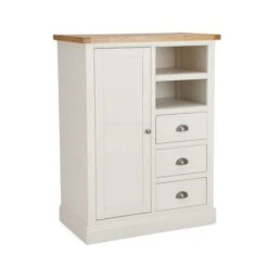 Dunelm Compton Small Wardrobe, Ivory & Oak 8 Dunelm Compton Small Wardrobe, Ivory & Oak -Home Furniture 30645271 alt02