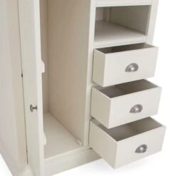 Dunelm Compton Small Wardrobe, Ivory & Oak 9 Dunelm Compton Small Wardrobe, Ivory & Oak -Home Furniture 30645271 alt03