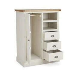 Dunelm Compton Small Wardrobe, Ivory & Oak 10 Dunelm Compton Small Wardrobe, Ivory & Oak -Home Furniture 30645271 alt04