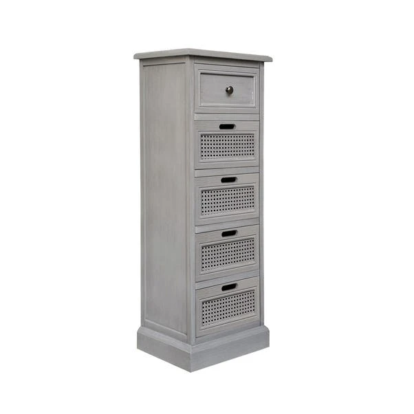 Dunelm Lucy Cane Tall 5 Drawer Chest 5 Dunelm Lucy Cane Tall 5 Drawer Chest - Image 5