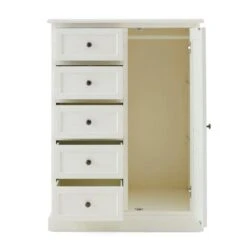 Dunelm Lucy Small Single 5 Drawer Wardrobe -Home Furniture 30646642 alt03
