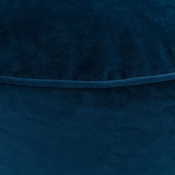Dunelm Isla Pouffe - Midnight Blue 3 Dunelm Isla Pouffe - Midnight Blue - Image 3