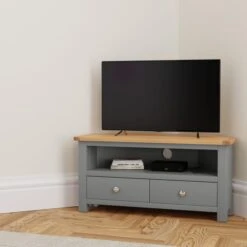 Dunelm Bromley Slate Corner TV Stand