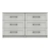 One Call Furniture Ethan Wide 6 Drawer Chest