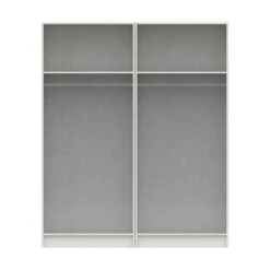 One Call Furniture Ethan 4 Door Wardrobe, Mirrored -Home Furniture 30662346 alt03