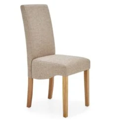 Dunelm Ethan Set Of 2 Dining Chairs Natural Boucle -Home Furniture 30662742 alt02