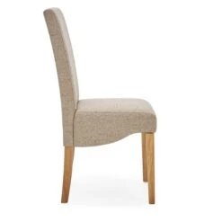 Dunelm Ethan Set Of 2 Dining Chairs Natural Boucle -Home Furniture 30662742 alt04