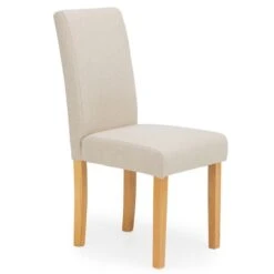 Dunelm Hugo Set Of 2 Dining Chairs Cream -Home Furniture 30662750 alt02