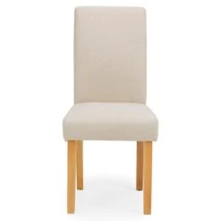 Dunelm Hugo Set Of 2 Dining Chairs Cream -Home Furniture 30662750 alt03