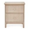 Dunelm Ivy 2 Drawer Bedside Table