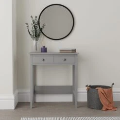 Dunelm Lynton Small 2 Drawer Dressing Table