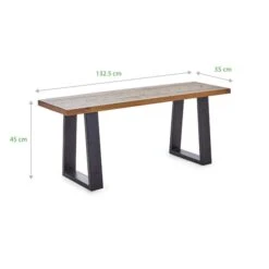 Dunelm Jackson Dining Bench -Home Furniture 30666559 alt04