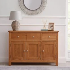 Dunelm Bromley Oak Large Sideboard