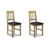 Julian Bowen Coxmoor Set Of 2 Dining Chairs Brown PU Leather