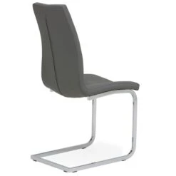 Dunelm Jamison Set Of 2 Faux Leather Grey Dining Chairs -Home Furniture 30668447 alt05