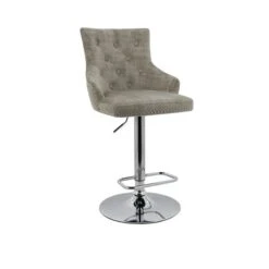 Dunelm Selena Distressed Velvet Bar Stool