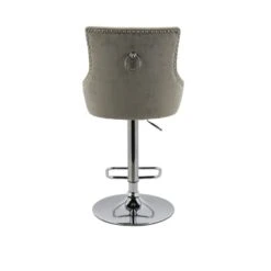 Dunelm Selena Distressed Velvet Bar Stool -Home Furniture 30685461 alt04