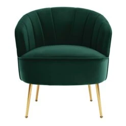 Dunelm Matilda Velvet Shell Accent Chair -Home Furniture 30687288 alt02