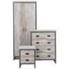 GFW Boston 3 Piece Bedroom Set, Grey