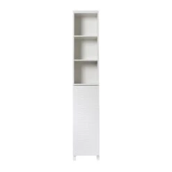 Lloyd Pascal White Wave Tall Cabinet