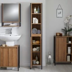 Lloyd Pascal Industrial Tall Cabinet