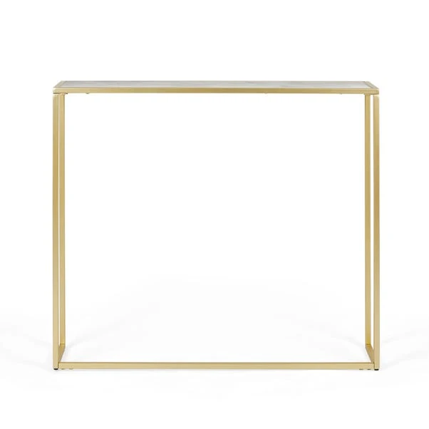 Dunelm Sullivan Gold Effect Slim Console Radiator Cover 3 Dunelm Sullivan Gold Effect Slim Console Radiator Cover - Image 3