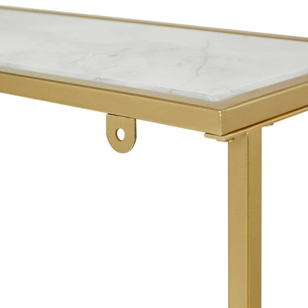 Dunelm Sullivan Gold Effect Slim Console Radiator Cover 6 Dunelm Sullivan Gold Effect Slim Console Radiator Cover - Image 6