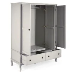 Dunelm Clara Triple Wardrobe, Grey -Home Furniture 30712489 alt03