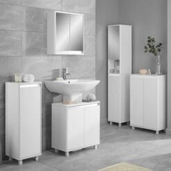 Lloyd Pascal Vienna White Single Door Floor Cabinet With Reversible 4 In 1 Colour Bar 9 Lloyd Pascal Vienna White Single Door Floor Cabinet With Reversible 4 In 1 Colour Bar -Home Furniture 30713919 alt09