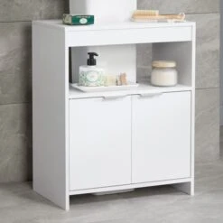 Lloyd Pascal Jaxon White Under Sink Unit With Open Shelf