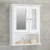 Lloyd Pascal Palermo Cane White Wall Mirror Cabinet