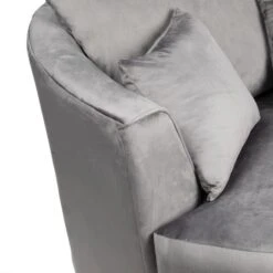 Dunelm Blake Soft Velvet Swivel Chair -Home Furniture 30720431 alt03