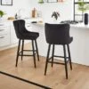 Dunelm Montreal Velvet Bar Stool