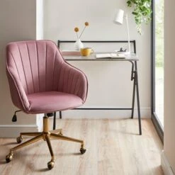 Dunelm Evelyn Concrete Effect Folding Desk -Home Furniture 30724851 alt02