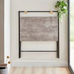 Dunelm Evelyn Concrete Effect Folding Desk -Home Furniture 30724851 alt03