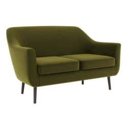 Dunelm Eddie Velvet 2 Seater Small Tub Sofa 8 Dunelm Eddie Velvet 2 Seater Small Tub Sofa -Home Furniture 30725996 alt02