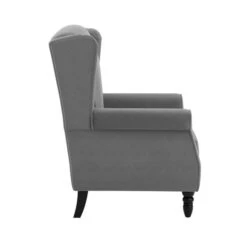 Dunelm Oswald Wingback Armchair Velvet -Home Furniture 30726602 alt03