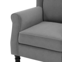Dunelm Oswald Wingback Armchair Velvet -Home Furniture 30726602 alt05