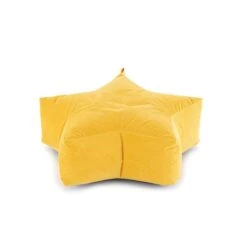 Dunelm Kid's Isla Star Pouffe Citrus -Home Furniture 30727048 alt02