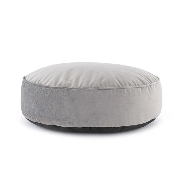 Dunelm Kid's Isla Circle Pouffe Light Grey 3 Dunelm Kid's Isla Circle Pouffe Light Grey - Image 3